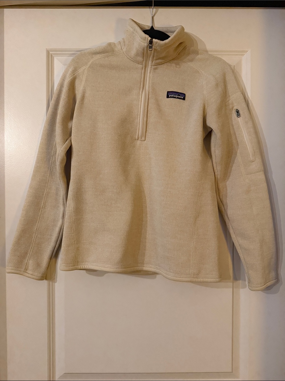 Patagonia Cream Half-Zip Fleece Pullover